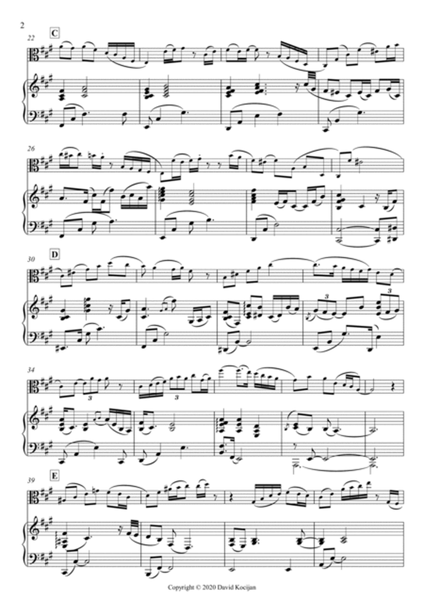 Menuet II - INTERMEDIATE (viola & piano) image number null