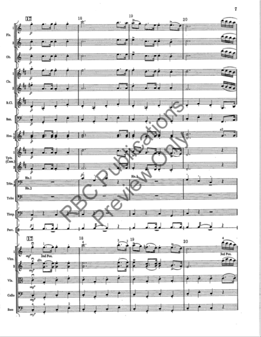 Concert March Full Orchestra scores gallery preview page 8