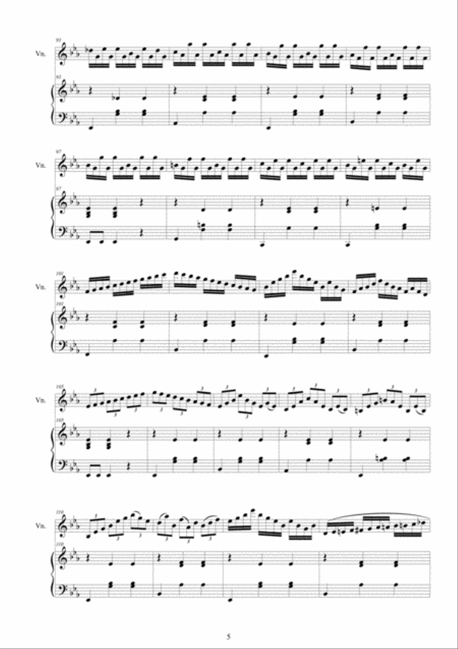 Cara - Violin Waltz No.2 in E flat major CS2501 for Violin and Piano Violin Solo scores gallery preview page 5
