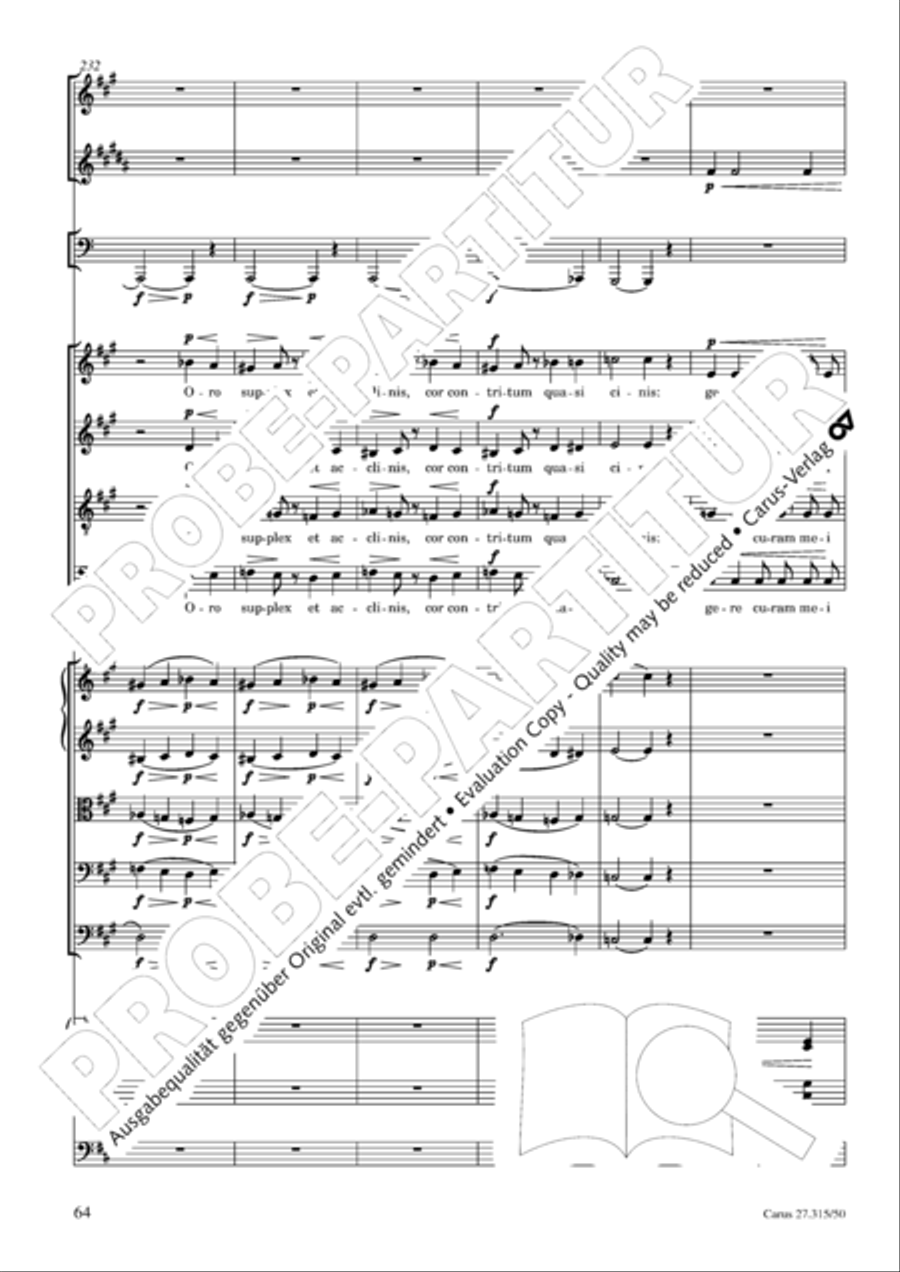 Requiem in C major 4-Part scores gallery preview page 67