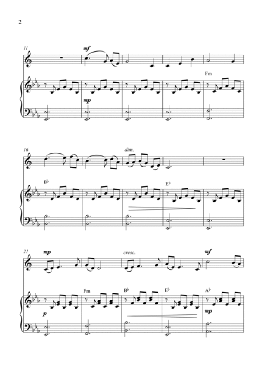 Serenata Rimpianto (Op.6 no.1) Alto Saxophone scores gallery preview page 2