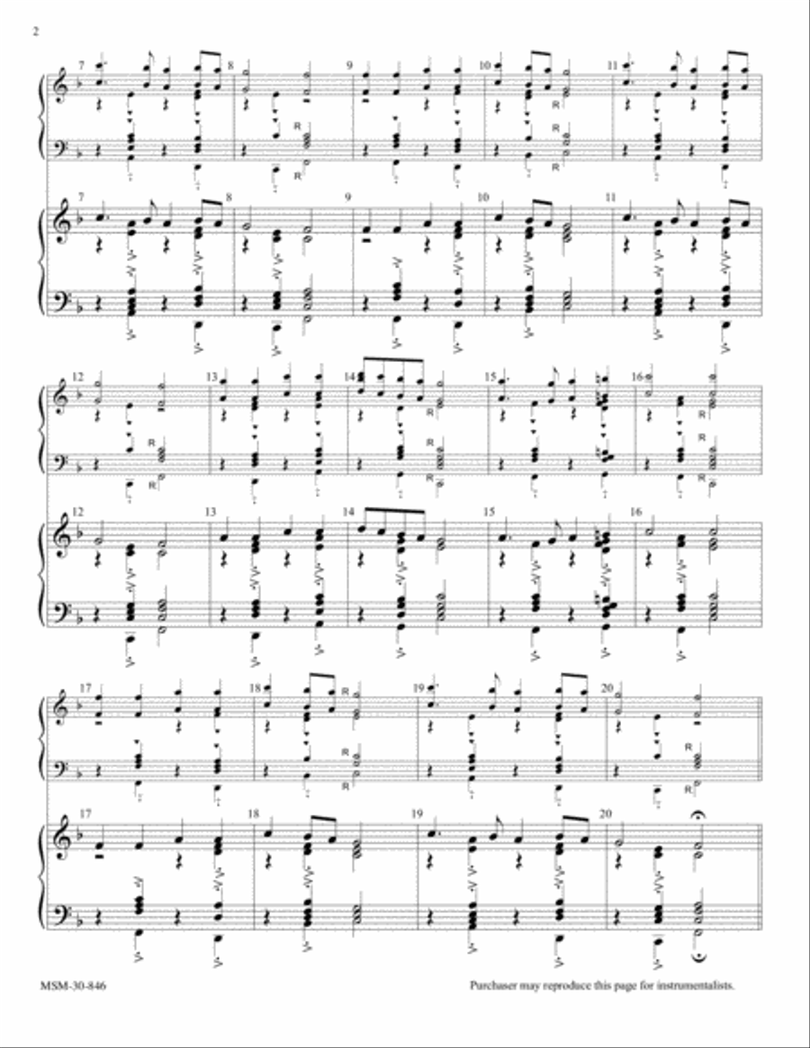 Llanfair Llanfair Choir scores gallery preview page 2