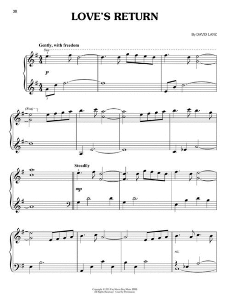 Calming Piano Solos Easy Piano scores gallery preview page 6