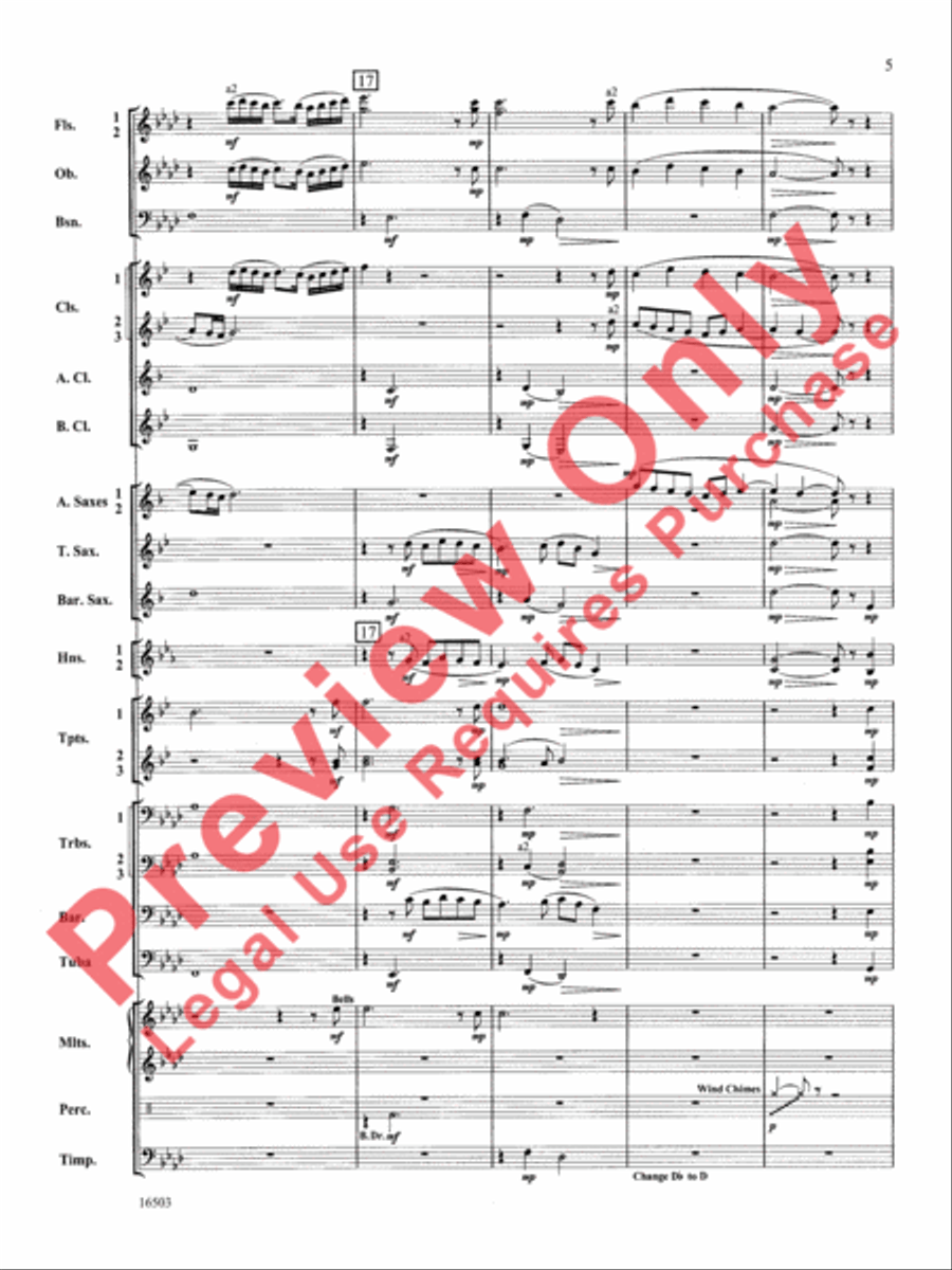 A Winter's Carol Concert Band scores gallery preview page 6