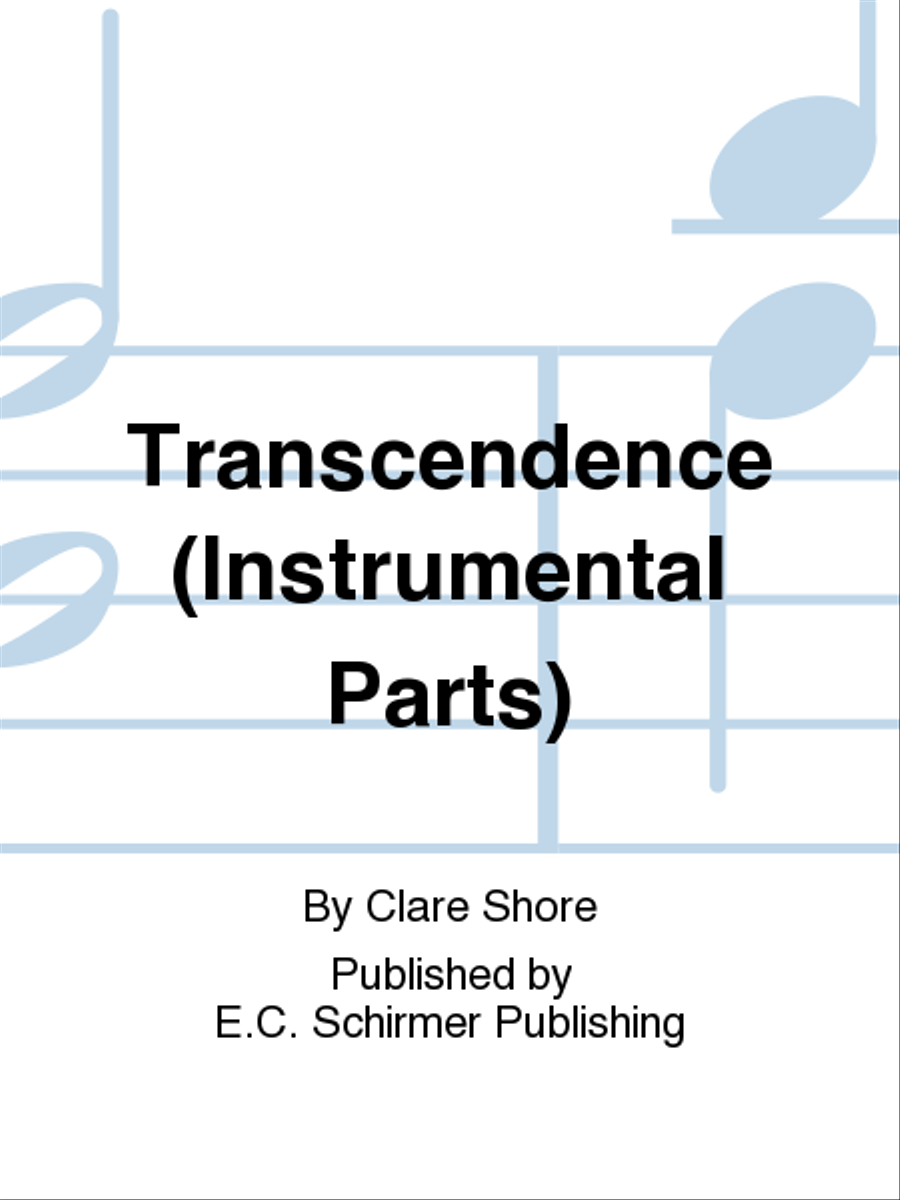 Transcendence (Instrumental Parts) Choir scores gallery preview page 1