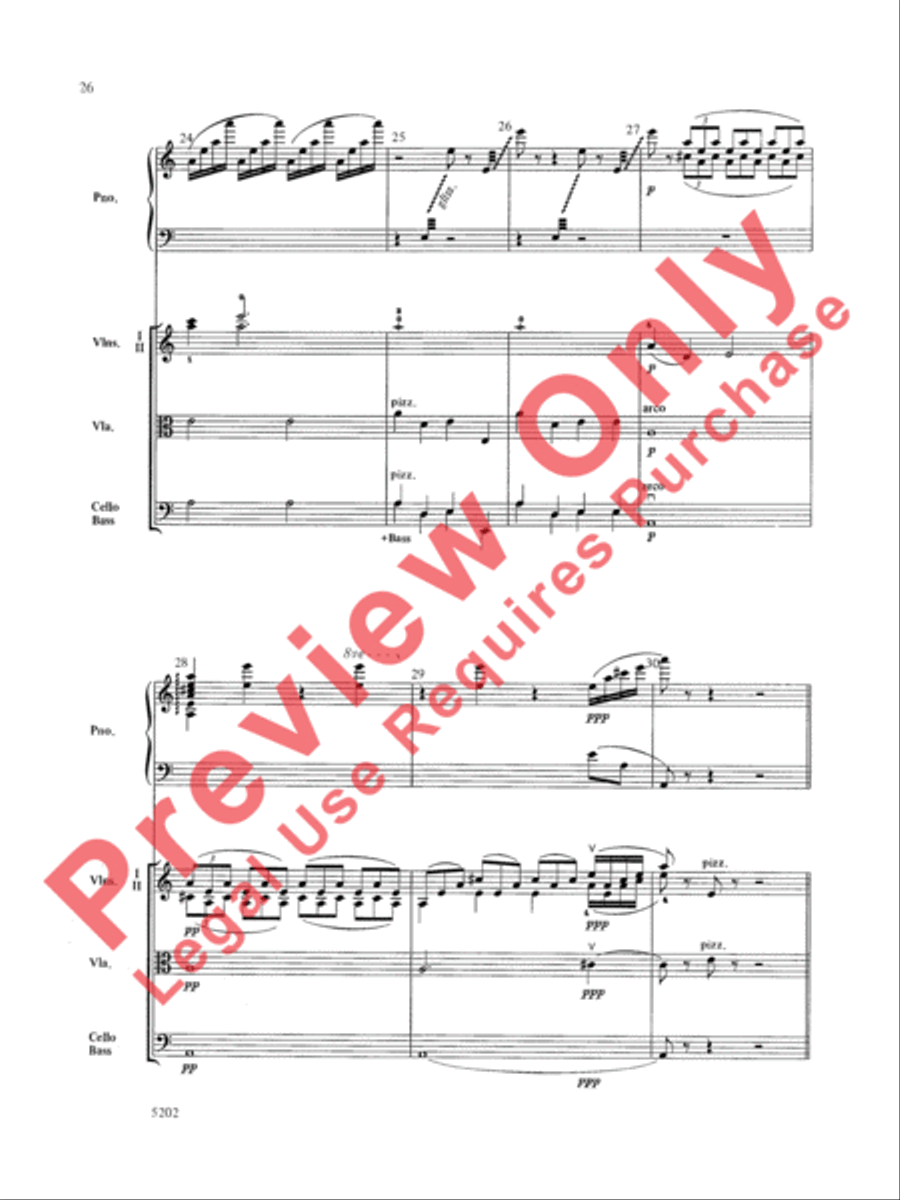 Carnival of the Animals String Orchestra scores gallery preview page 27