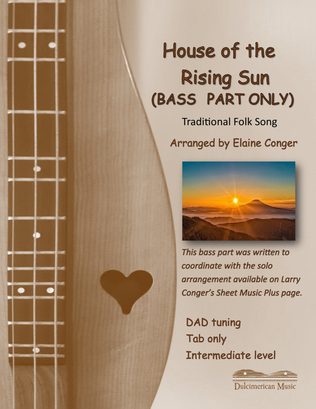 Book cover for House of the Rising Sun (BASS PART ONLY)