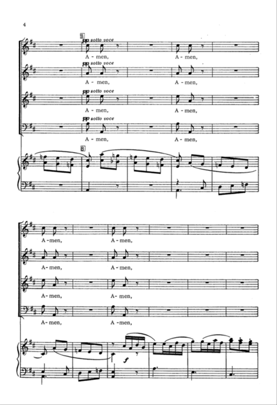 Amen 4-Part scores gallery preview page 3