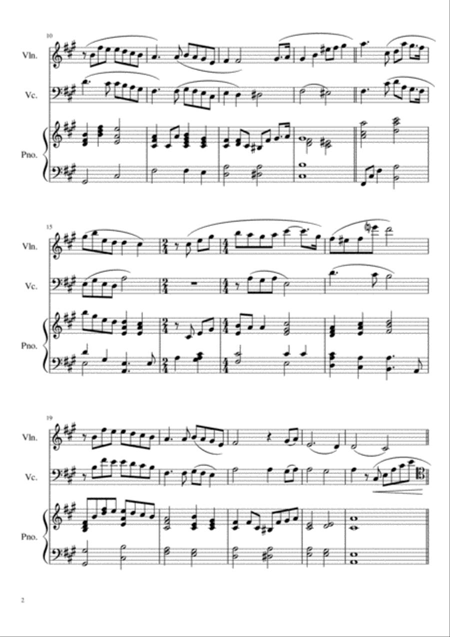 Cinema Paradiso Cinema Paradiso Piano Trio scores gallery preview page 2
