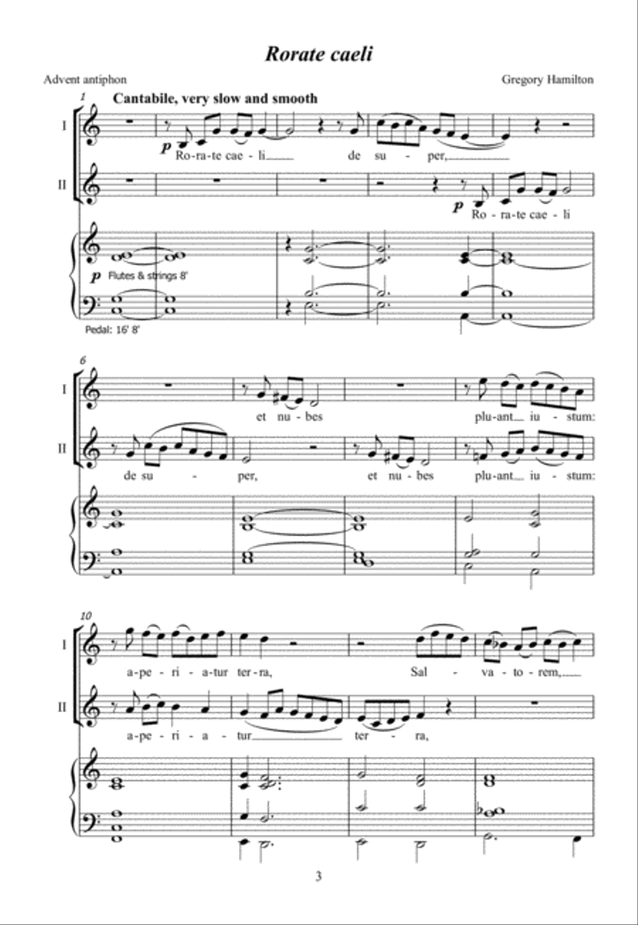 Two-part Motets for Advent 2-Part scores gallery preview page 3