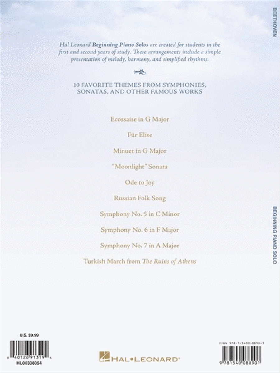 Beethoven for Beginning Piano Solo Piano Solo scores gallery preview page 7