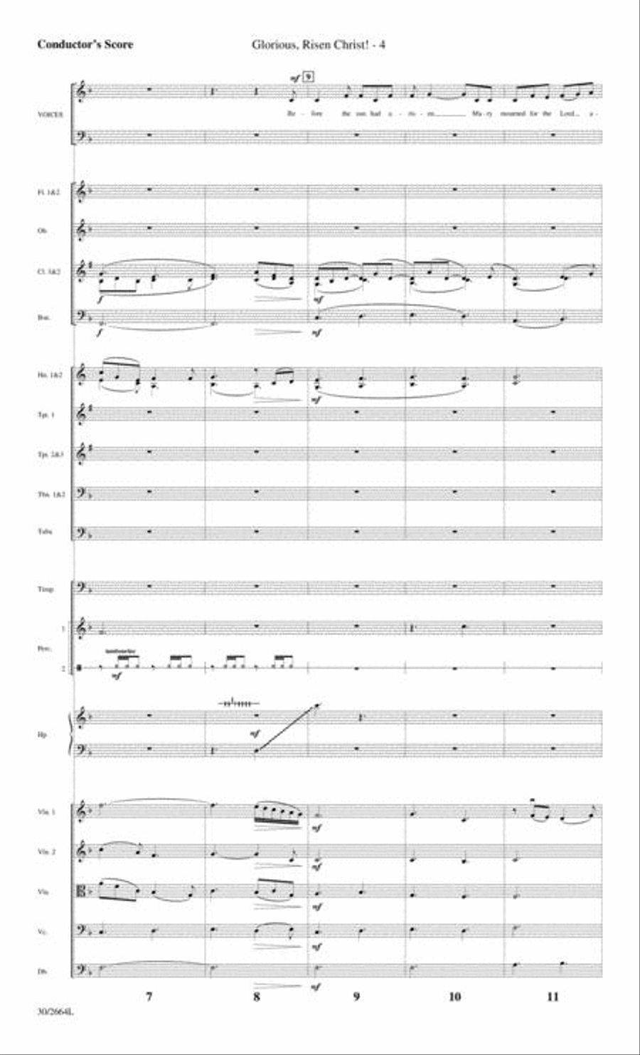 Glorious, Risen Christ! - Orchestral Score and Parts Choir scores gallery preview page 4