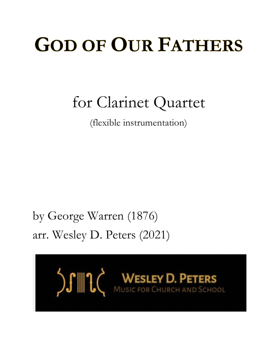 God of Our Fathers (Clarinet Quartet) image number null