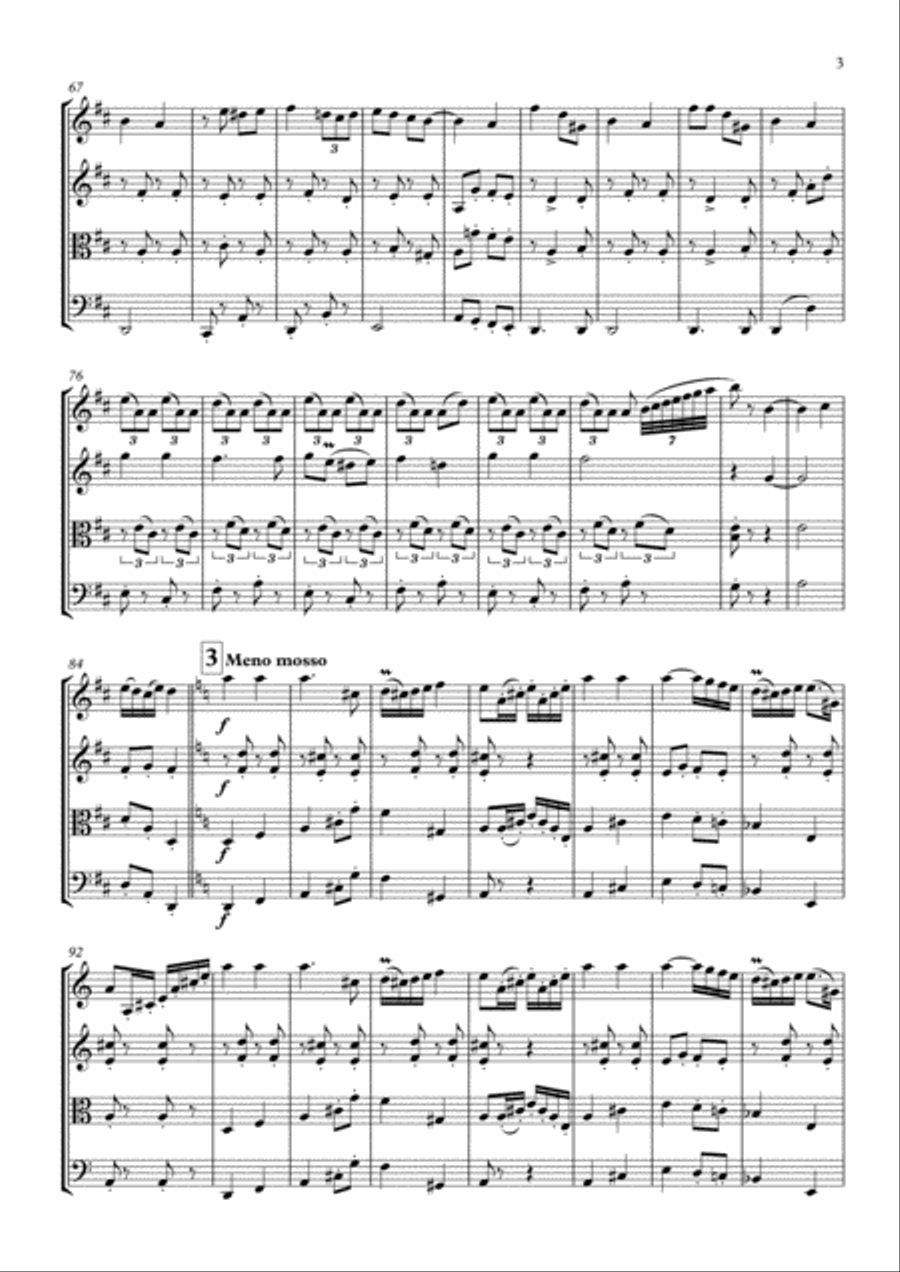 Hungarian Dances №6-10 Hungarian Dances №6-10 String Quartet scores gallery preview page 4