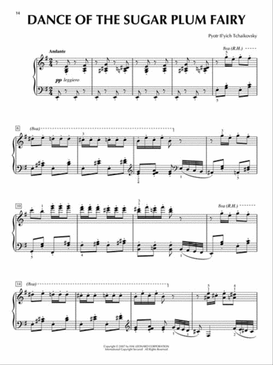 The Nutcracker Suite – Intermediate Piano Solo Piano Solo scores gallery preview page 4