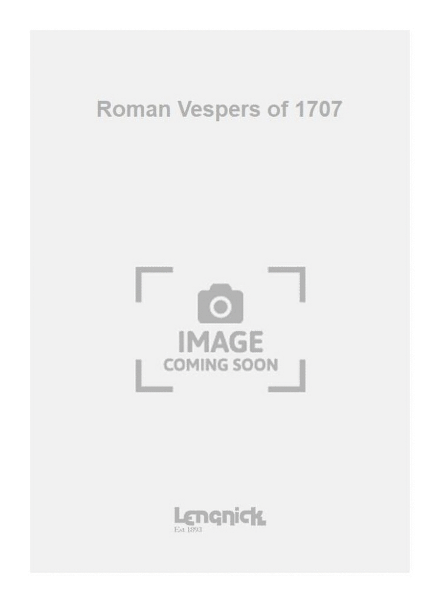 Roman Vespers of 1707 Roman Vespers of 1707 Score scores gallery preview page 1