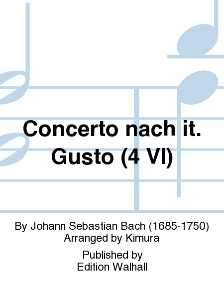 Concerto nach it. Gusto (4 Vl)