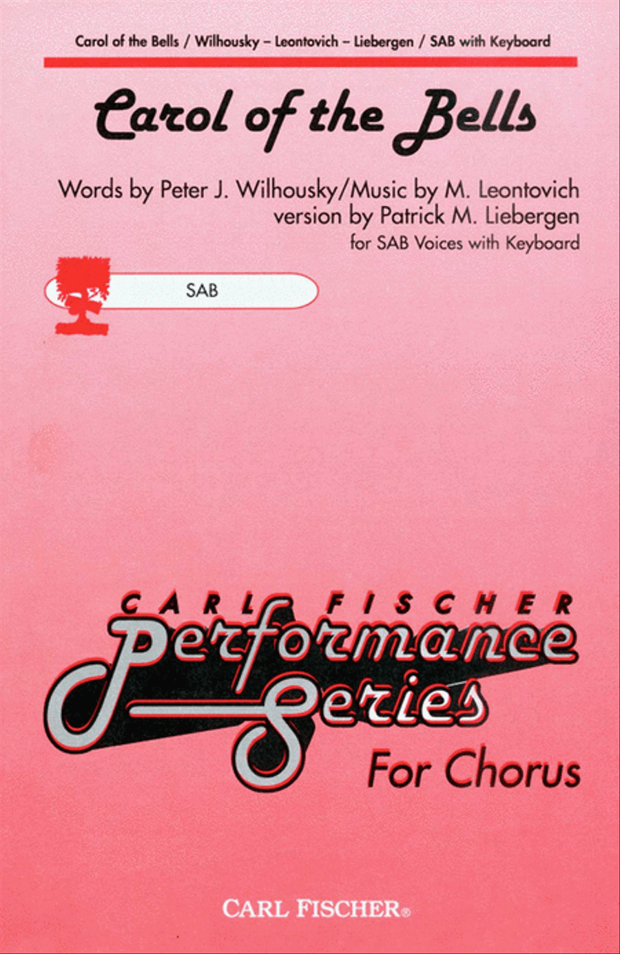Carol of the Bells 3-Part scores gallery preview page 1