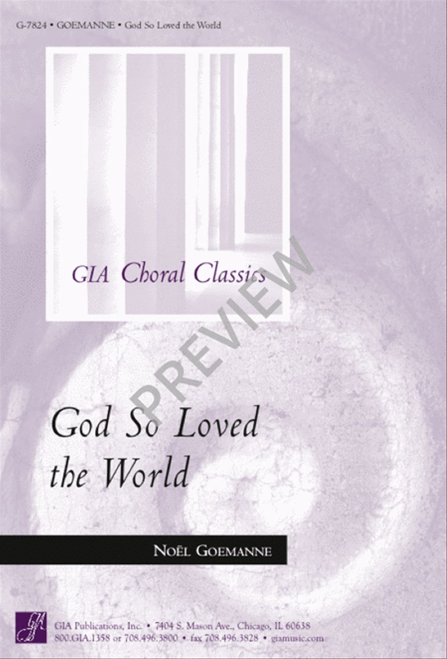 God So Loved the World God So Loved the World 3-Part scores gallery preview page 1
