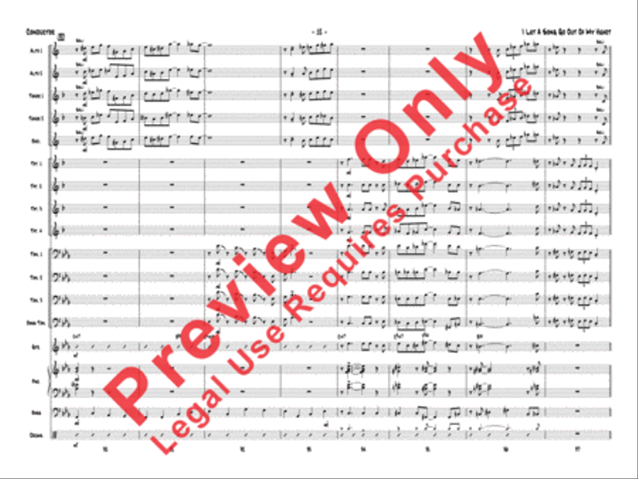 I Let a Song Go Out of My Heart Jazz Ensemble scores gallery preview page 31
