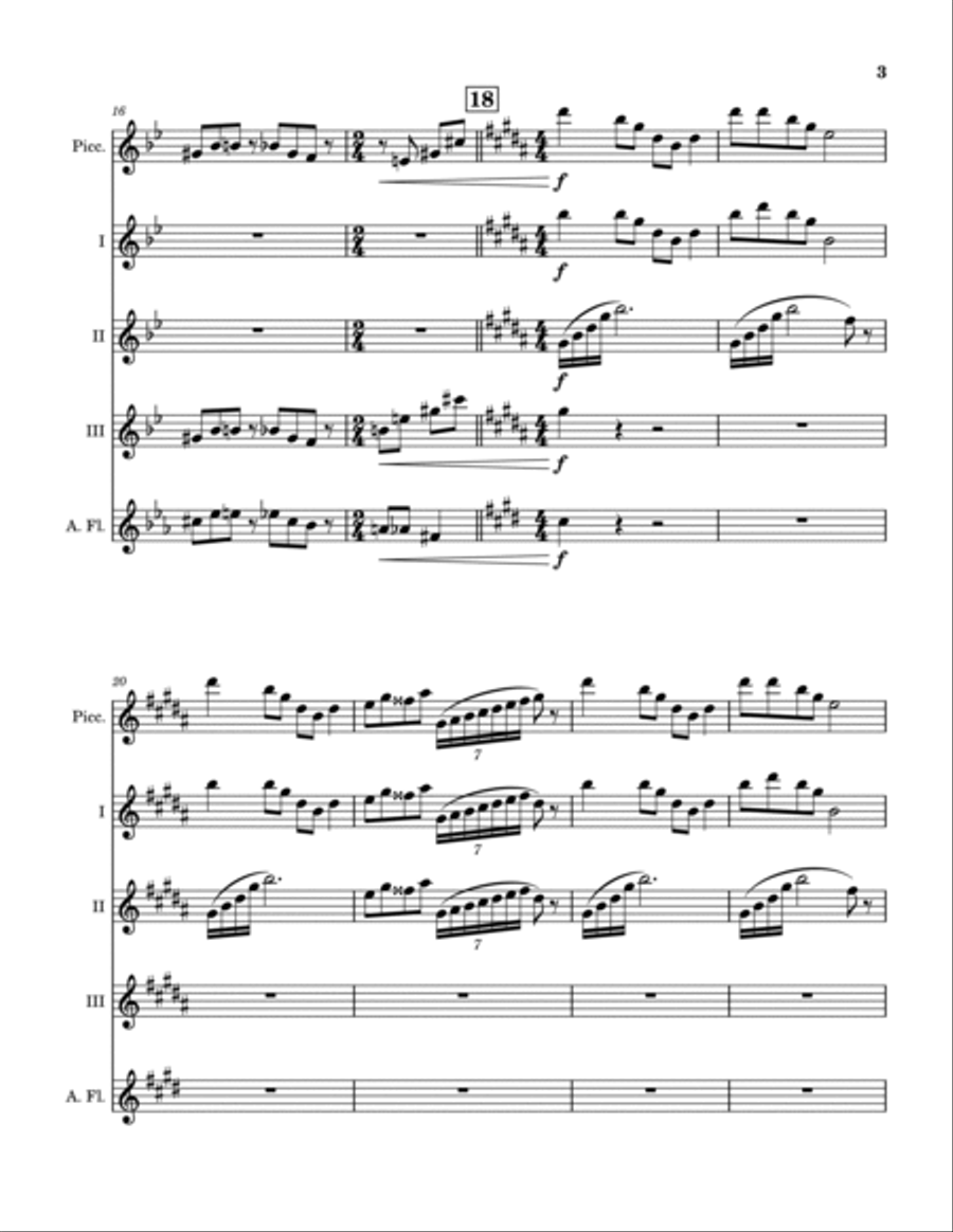 Kidnap The Sandy Claws Woodwind Quintet scores gallery preview page 4
