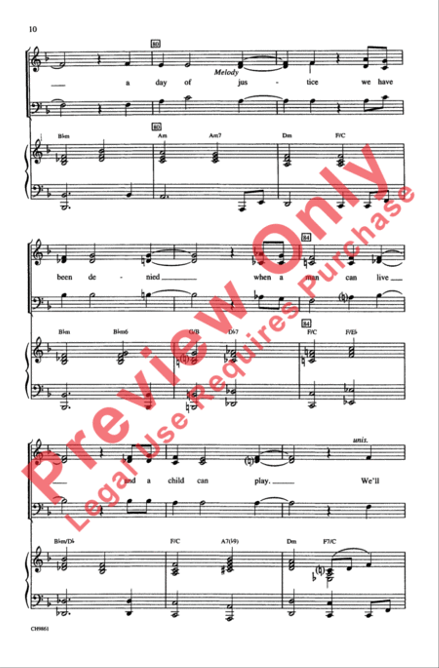 Ragtime (Choral Selections) 3-Part scores gallery preview page 10