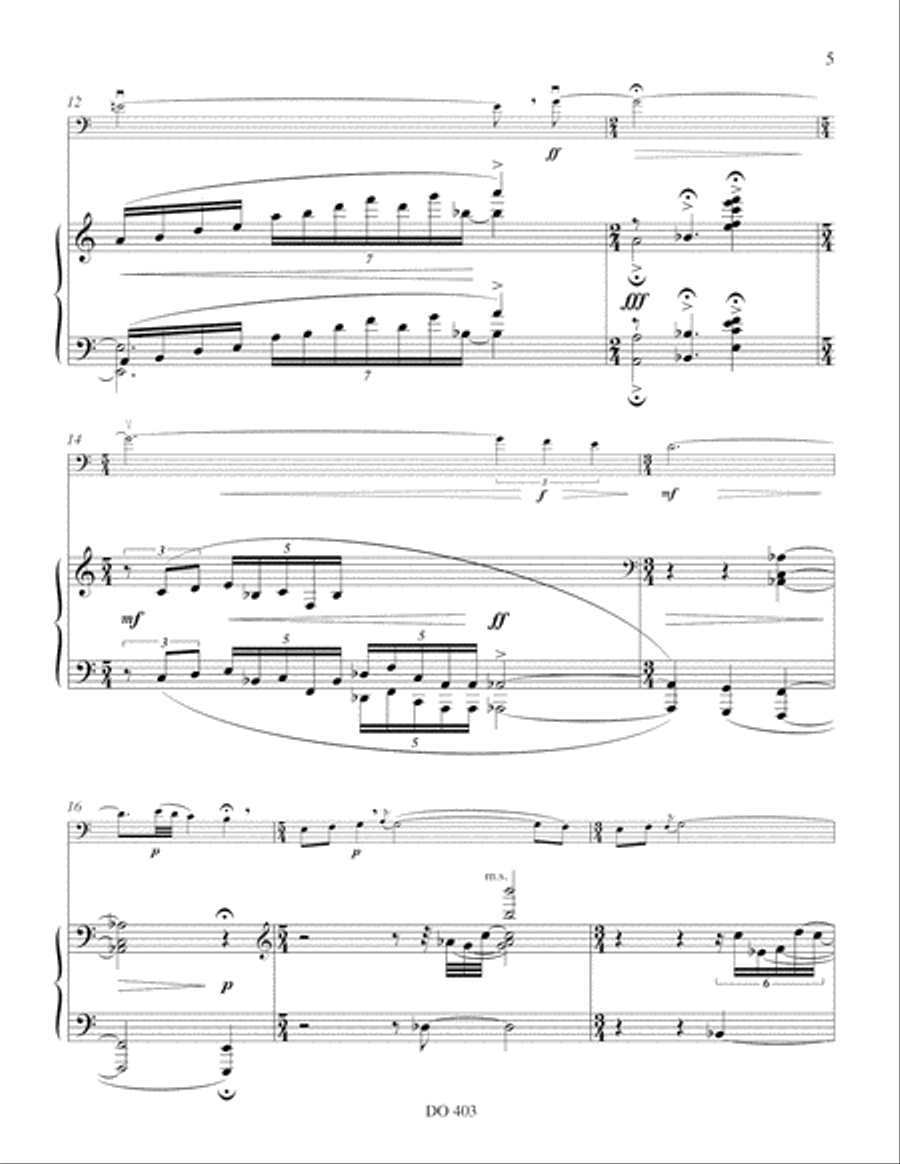 Quatre paysages lyriques Piano Accompaniment scores gallery preview page 5