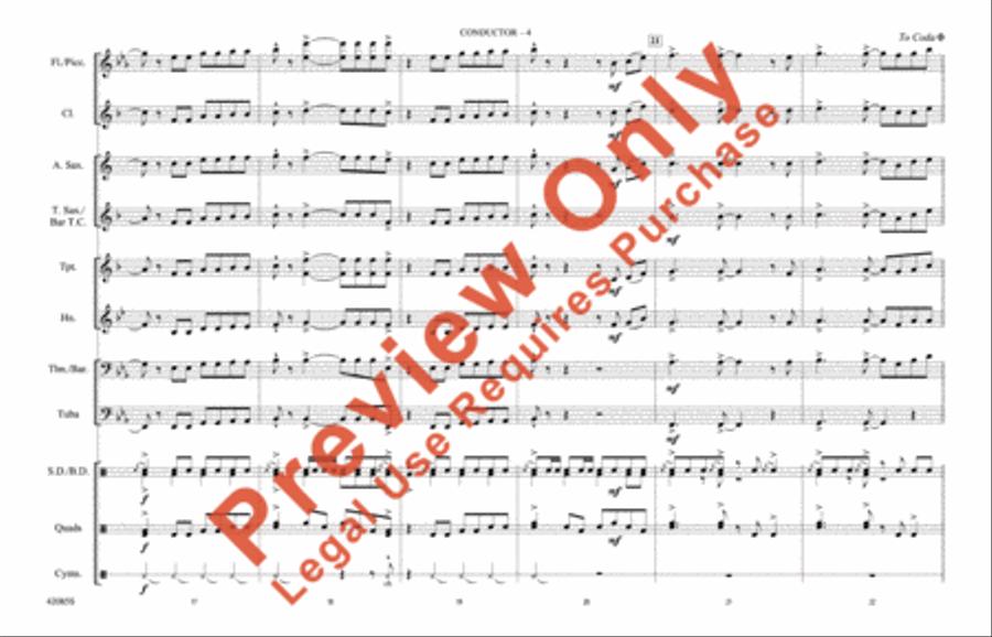 Mercy, Mercy, Mercy Mercy, Mercy, Mercy Marching Band scores gallery preview page 5