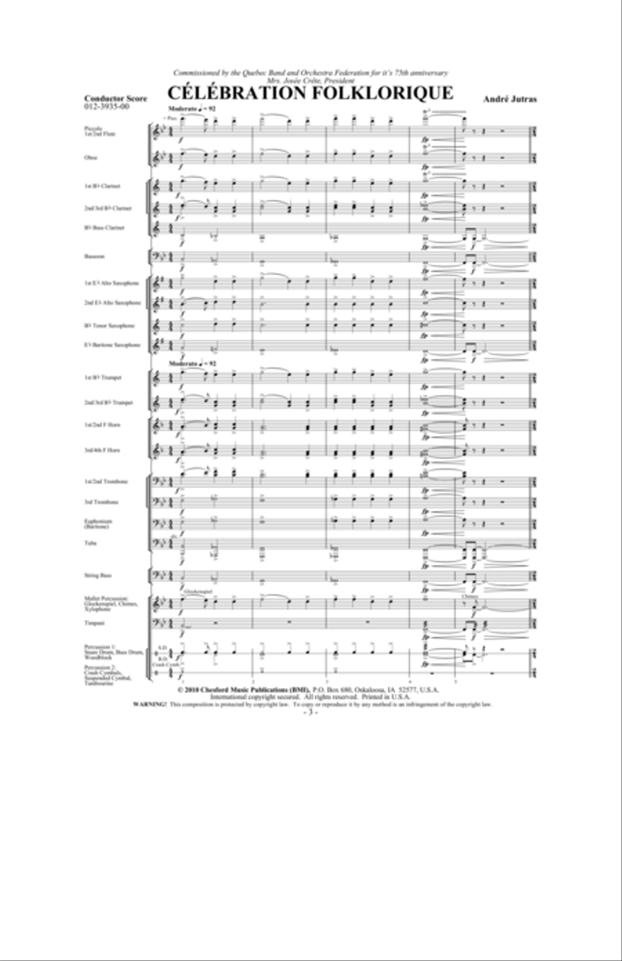 Celebration Folklorique Concert Band scores gallery preview page 2