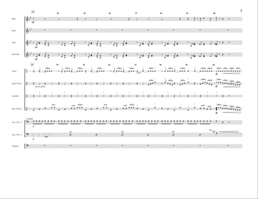 I Can See for Miles/Happy Together - Percussion Score Marching Band scores gallery preview page 5
