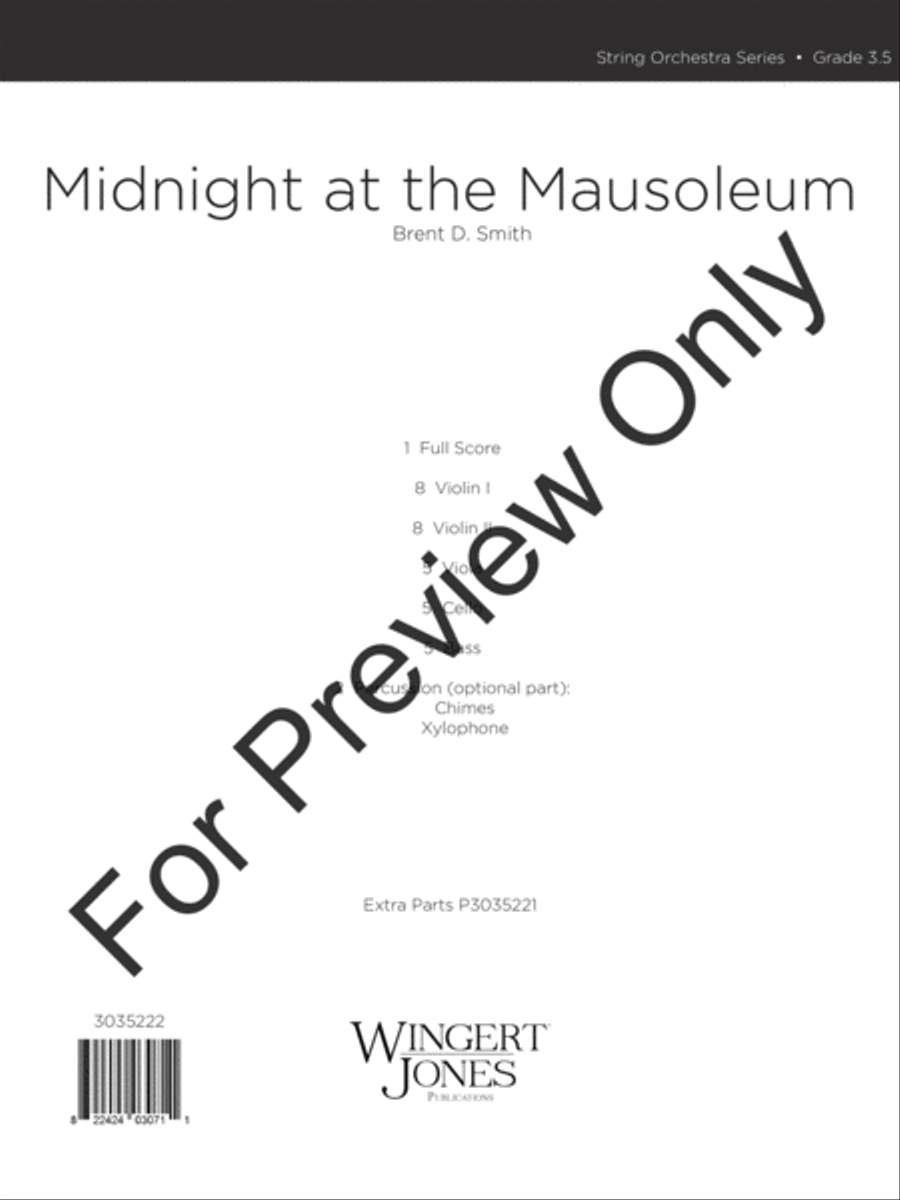 Midnight at the Mausoleum (Score) String Orchestra scores gallery preview page 2