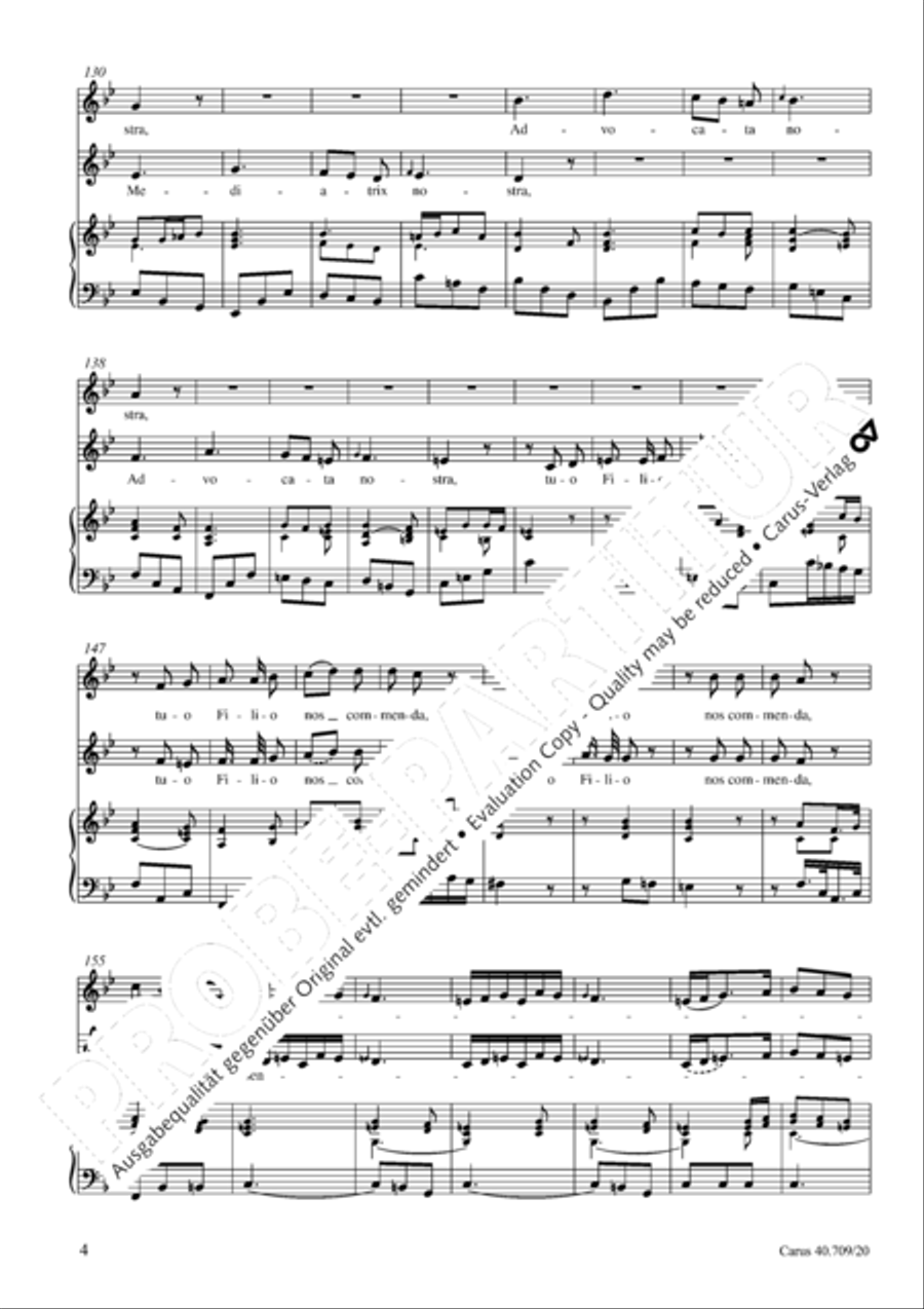 Sub tuum praesidium in B SA scores gallery preview page 5