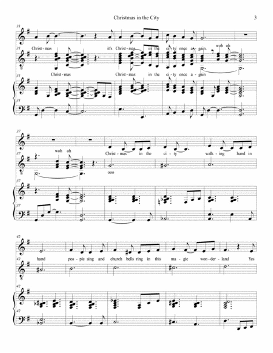 Christmas in the City Voice Solo scores gallery preview page 3