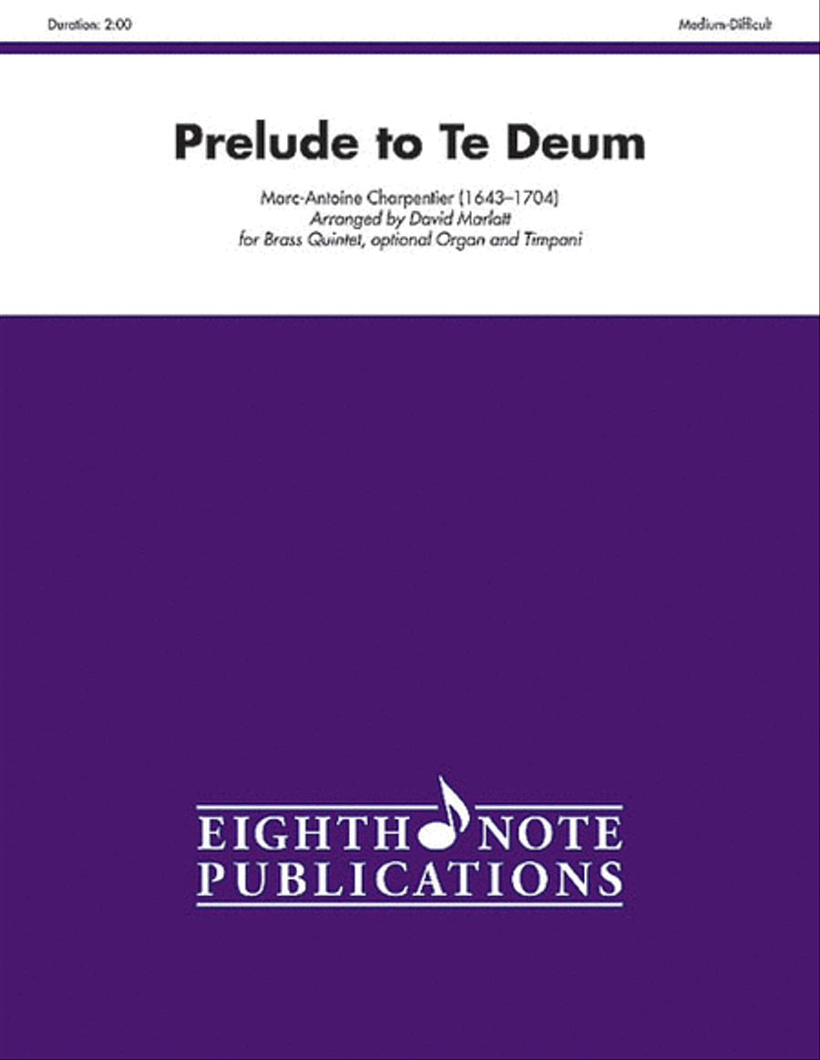 Prelude to Te Deum Small Ensemble scores gallery preview page 1