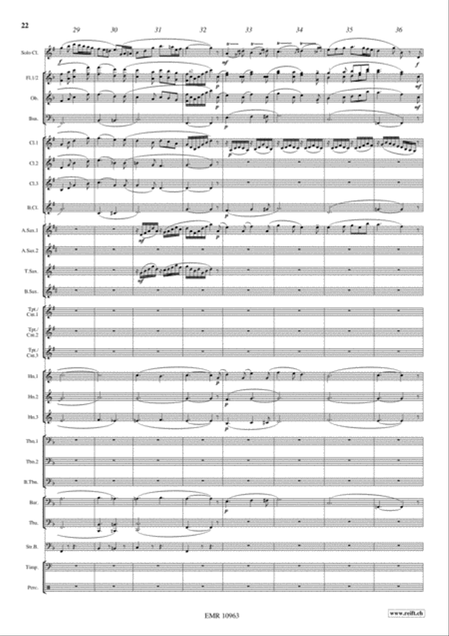 Japanese Folksongs Concert Band scores gallery preview page 16