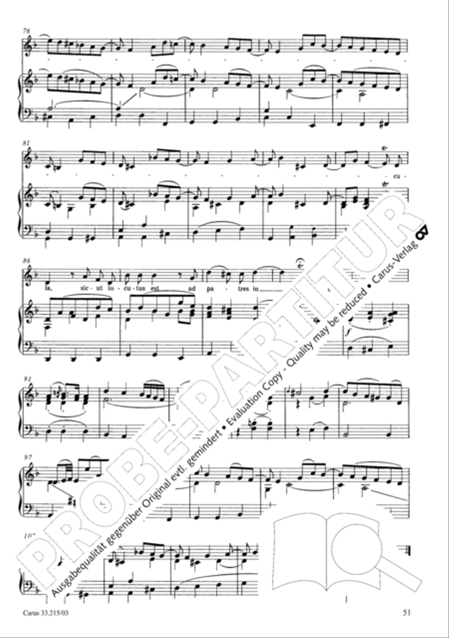 Magnificat Magnificat 4-Part scores gallery preview page 52