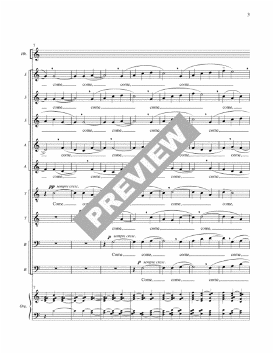 A Call to New Life - Full Score and parts Choir scores gallery preview page 4