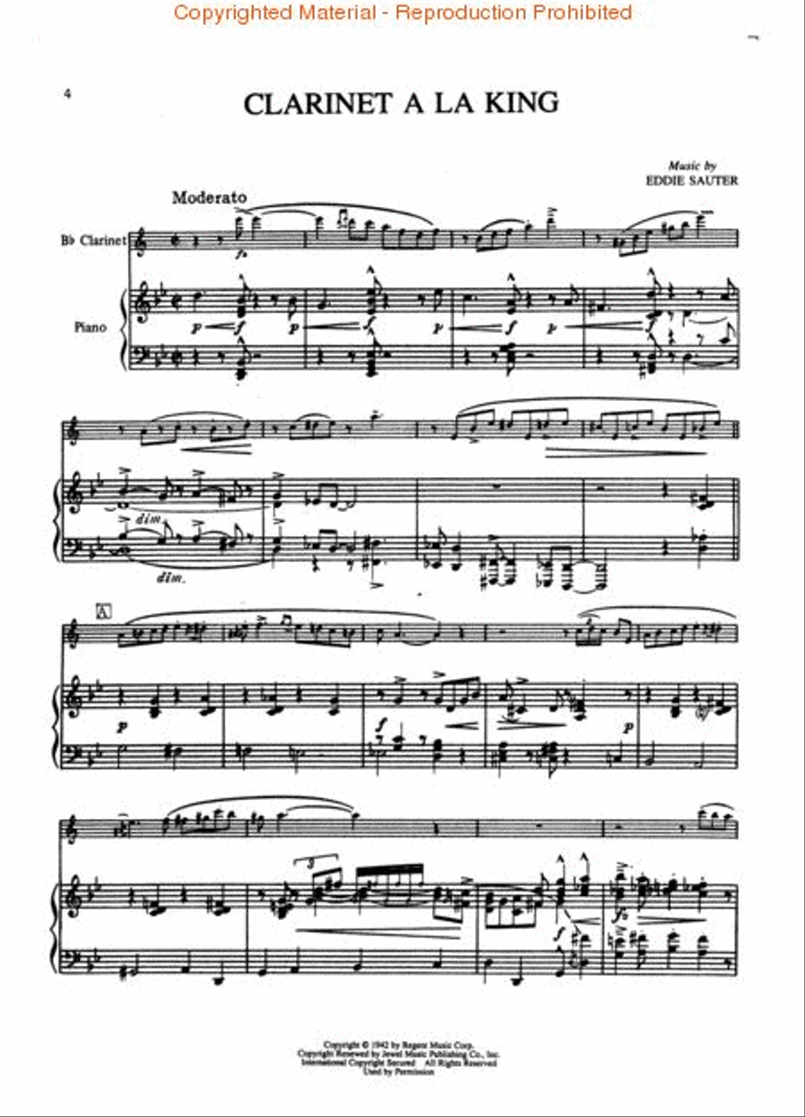 Benny Goodman – Composer/Artist Clarinet Solo scores gallery preview page 2