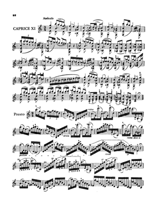 Paganini: Twenty-Four Caprices, Op. 1 No. 11