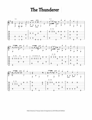 The Thunderer March (For Fingerstyle Guitar Tuned CGDGAD)