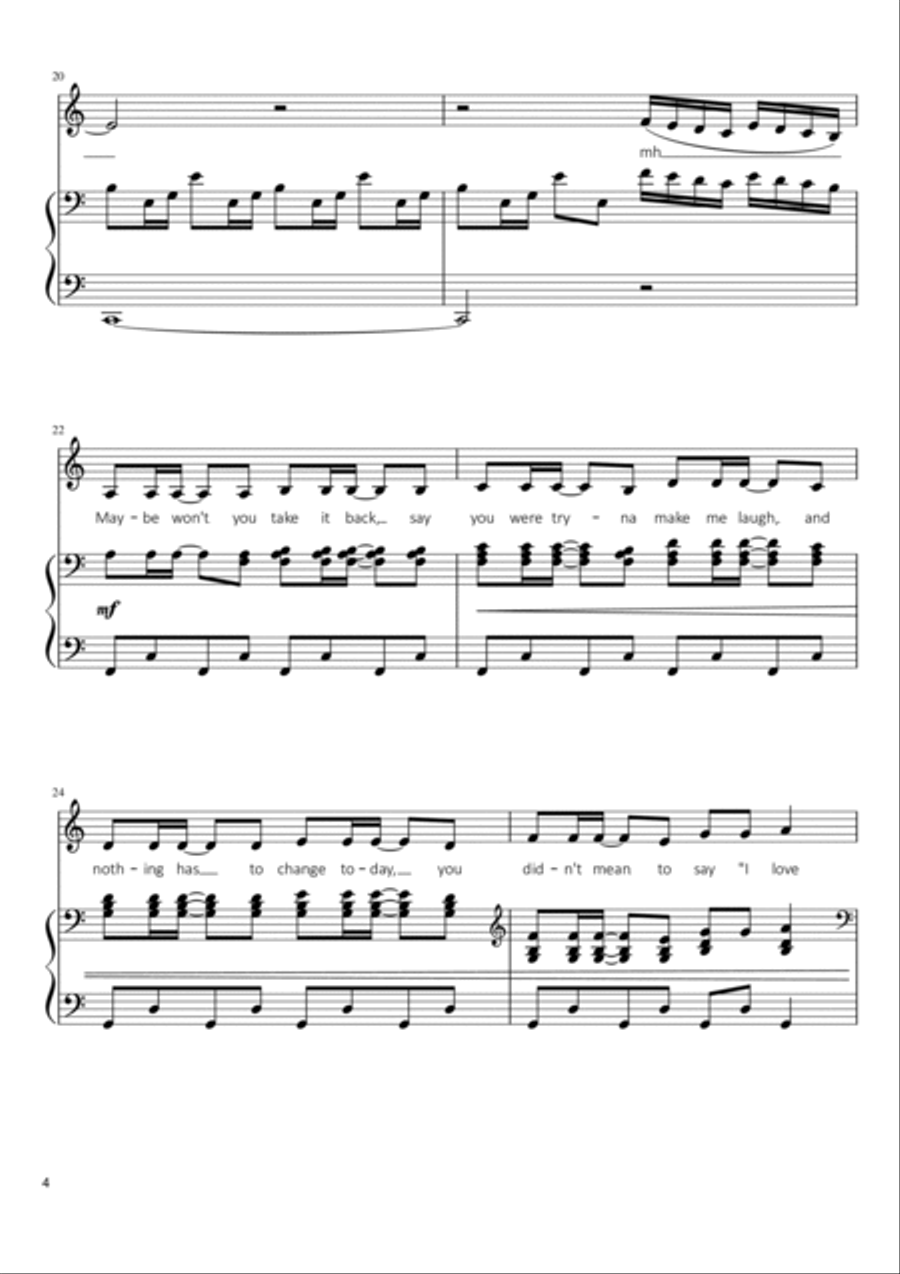 I Love You Voice scores gallery preview page 4