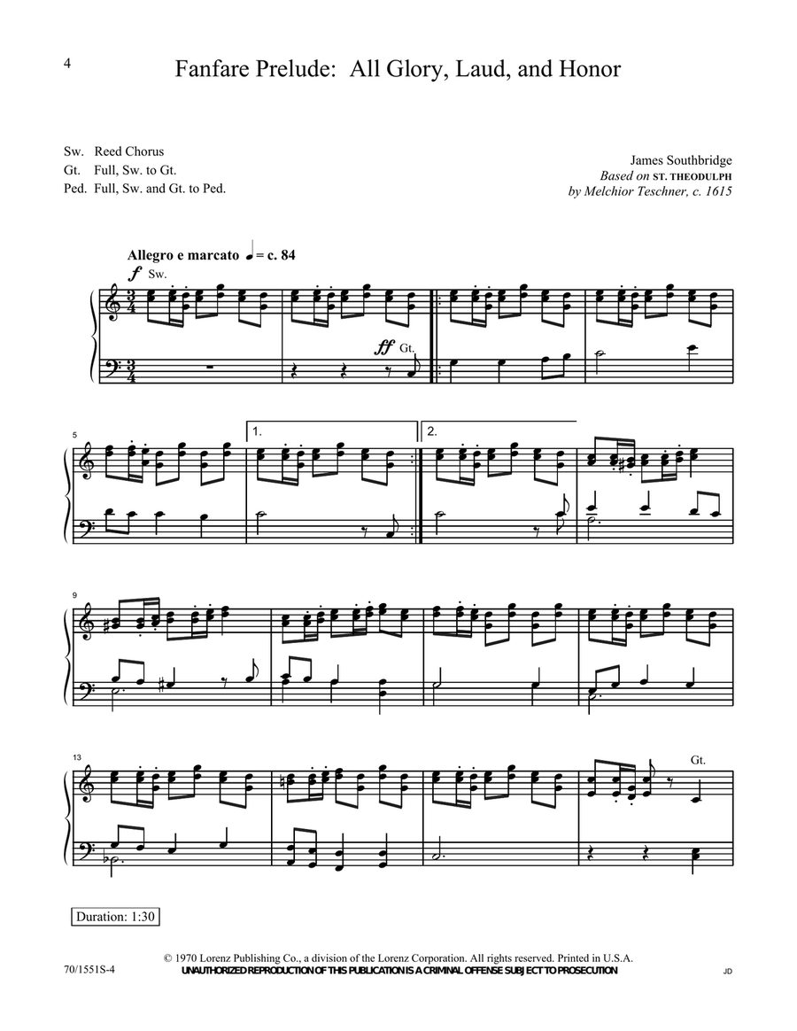 The Organist in Season: Spring Organ scores gallery preview page 4