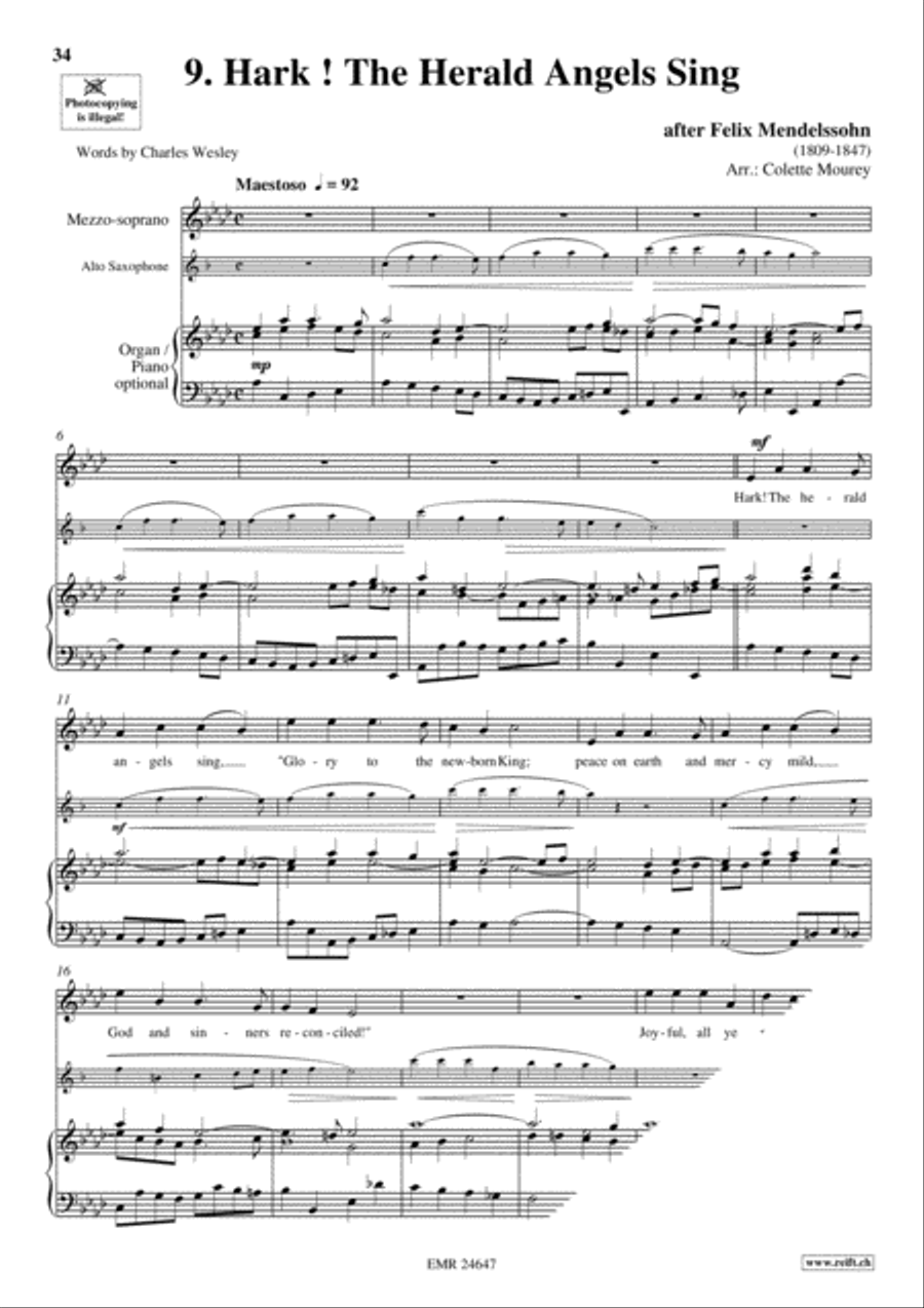 20 Greatest Christmas Songs Vol. 1 Alto Saxophone scores gallery preview page 11