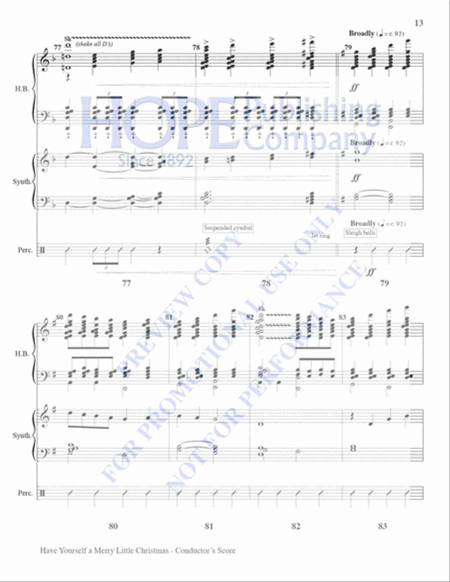 Have Yourself A Merry Little Christmas Set of Parts scores gallery preview page 13