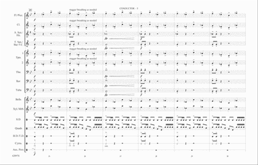Man of Steel, Part 1: Score Marching Band scores gallery preview page 5