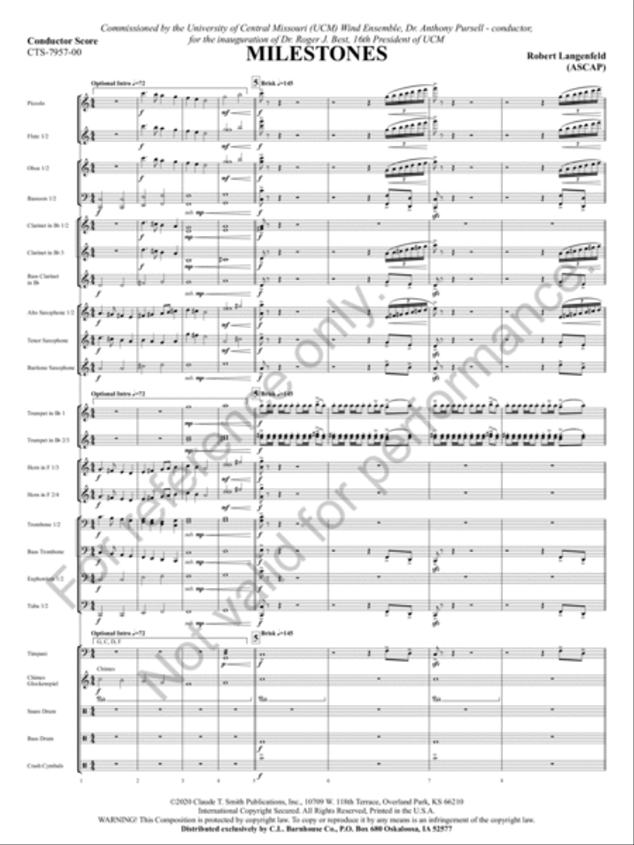 Milestones Milestones Concert Band scores gallery preview page 4