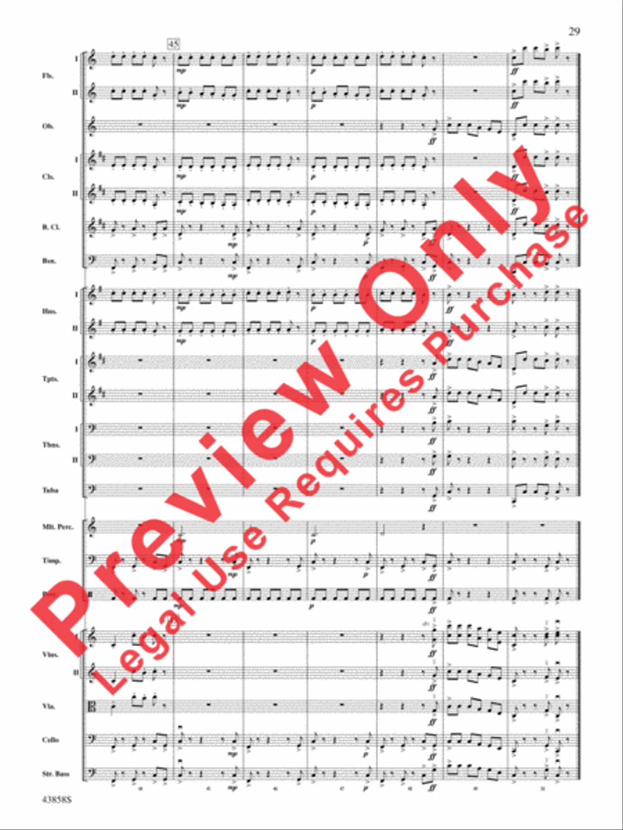 A Northumbrian Folk Song Suite Full Orchestra scores gallery preview page 30