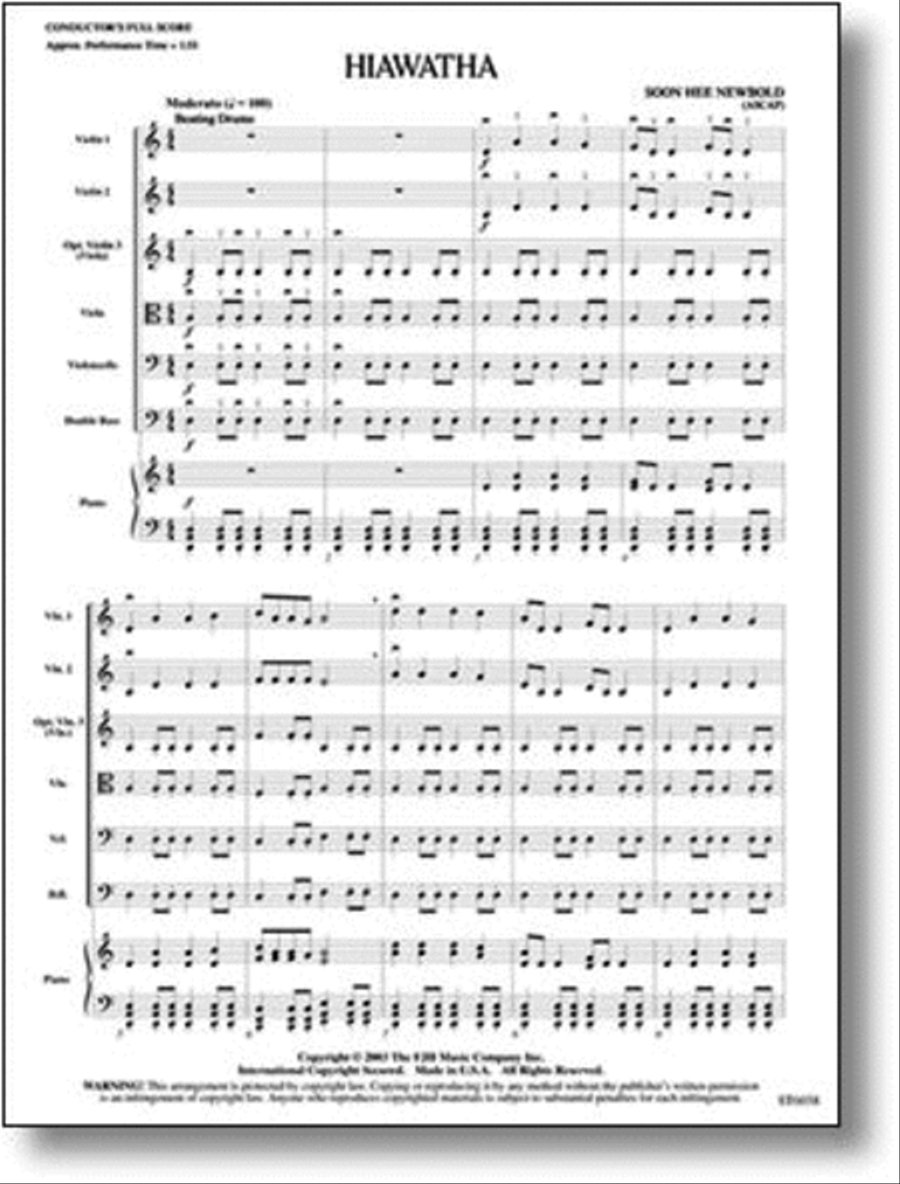 Hiawatha String Orchestra scores gallery preview page 1