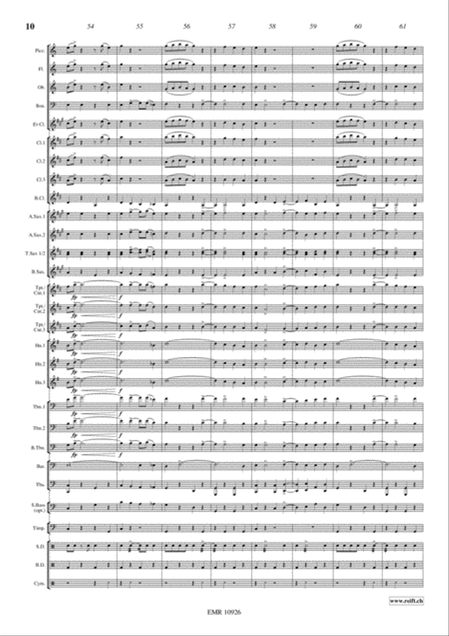 Niagara Falls Concert Band scores gallery preview page 11