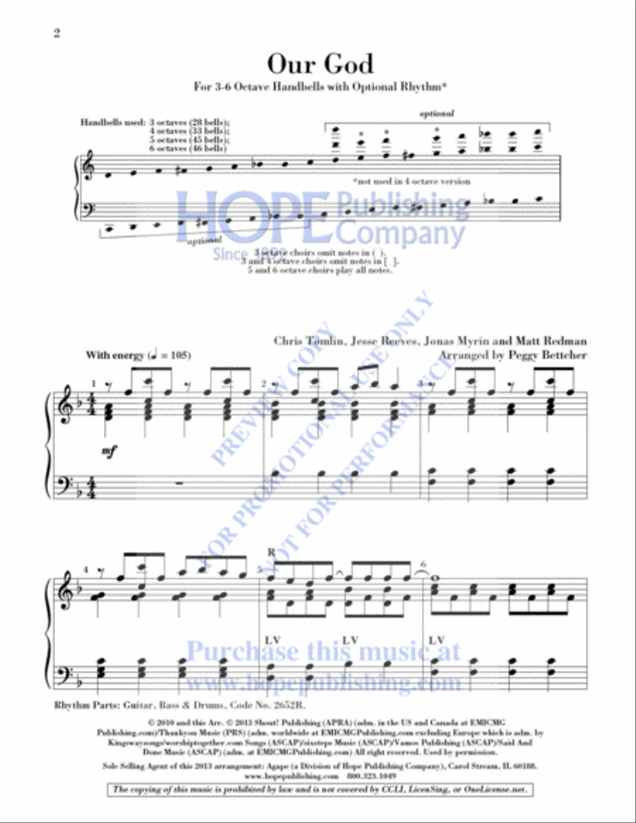 Our God 5-Octaves scores gallery preview page 3